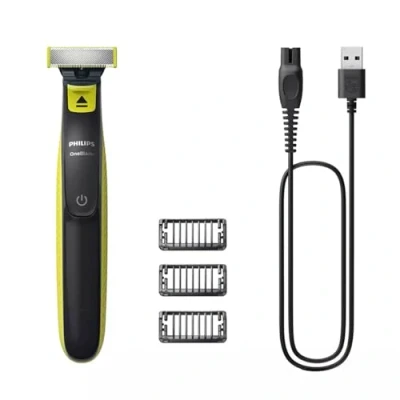 Immagine di Rifinitore e raschietto OneBlade con 3 pettini, impermeabile, Bivolt QP2724/10 Philips