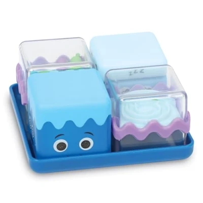 Immagine di Learning Resources Cubi Set di 4, età 3 sensoriali per Bambini, Antistress aule, 4 Modi Rilassarsi, Giochi l&#039;angolo della Calma, Giocattoli ASE, LER5582