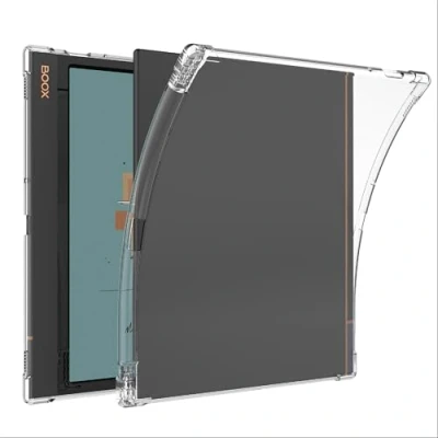 Immagine di GIOPUEY Cover per Boox Note Air/Air2/Air2 Plus, Scocca posteriore in TPU morbido, Copertura sottile, Protezione Airbag, Custodia Compatibile con Plus trasparente