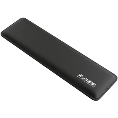 Immagine di Glorious Gaming Padded Keyboard Wrist Rest (TKL, spessore 17 mm) Bordi cuciti anti logoramento, superficie liscia, base gomma antiscivolo, compattezza media, 360 x 100 mm Nero