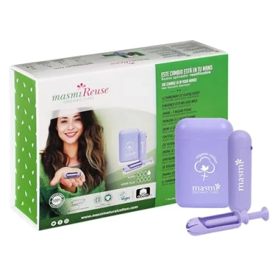 Immagine di Tamponi organici con applicatore riutilizzabile per Super e Plus Masmi