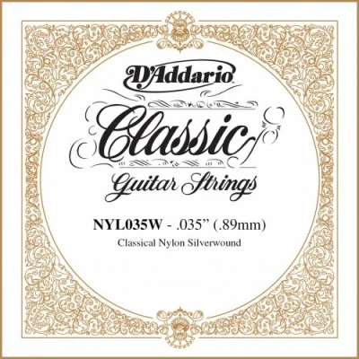 Immagine di Corda singola D’Addario NYL035W classica in rame argentato, 035