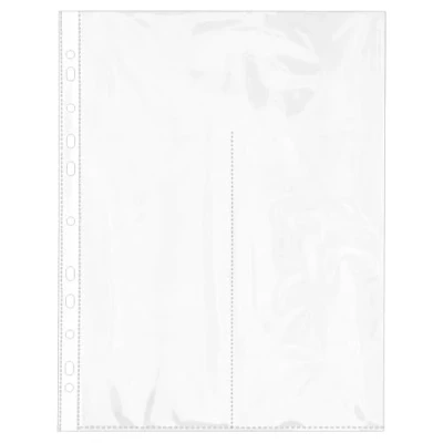 Immagine di Ideas con cuore buste trasparenti DIN A4 2 scomparti da 10,9 x 30 cm 50 pezzi adesivi biglietti lettere documenti in lungo