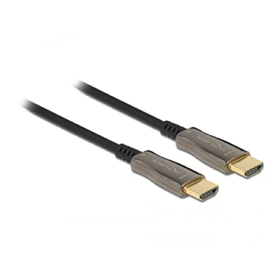 Immagine di Delock HDMI Cavo Spina A 20 m Nero, Argento 84038 UHD 8K;, contatti connettore dorati