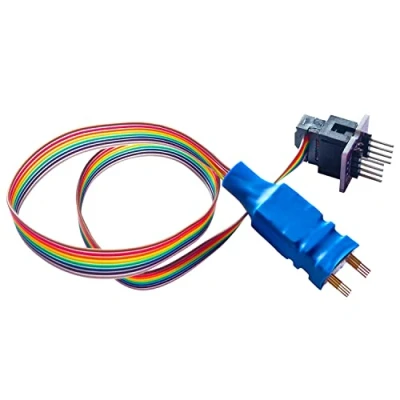 Immagine di XGOIENZI DFN8 QFN8 WSON8 Chip Probe Line Clip Read Write Circuit Programming 1.27 6 * 8 for USB Programmer EZP2019 EZP2023 Xgecu TL866II T56 T48 RT809F RT809H