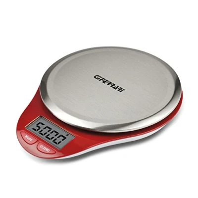Immagine di G3 Ferrari G20082 Bilancia da Cucina Elettronica Con Piatto Inox 1Gr/5Kg, Rosso