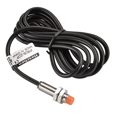 Immagine di Heschen Sensore di prossimità induttivo PR08 2DP Tipo cilindrico DC 12 24V 3 Wire PNP NO (normalmente aperto) CE
