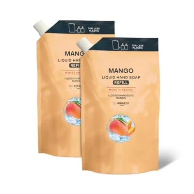 Immagine di by Amazon Ricarica di Sapone per le mani, Mango, 2 x 1000ml