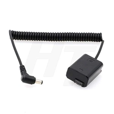 Immagine di HangTon DC 2.1mm a NP FW50 Accoppiatore Batteria fittizia per Sony A7 A7II A7S A7SII A7R A7RII A6300 A6500 A6000 A5100 NEX Series Camera