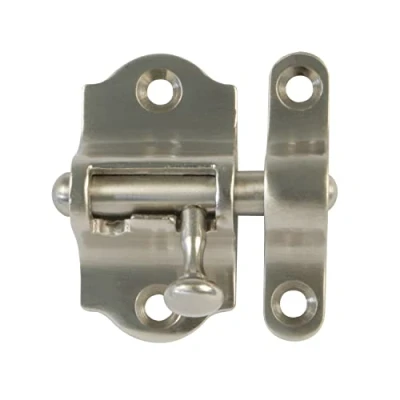 Immagine di Amig chiusura per porte Mod.720 40 x 70 mm Chiavistello di sicurezza orizzontale Ottone con finitura cromata opaca Include Tirafondi