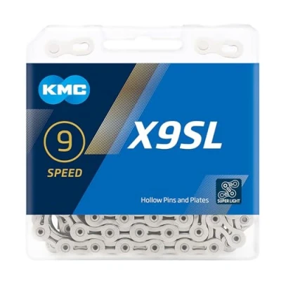 Immagine di KMC X9sl Chain, Catena Unisex Adulto, Silver, 1/2&quot; x 11/128&quot;