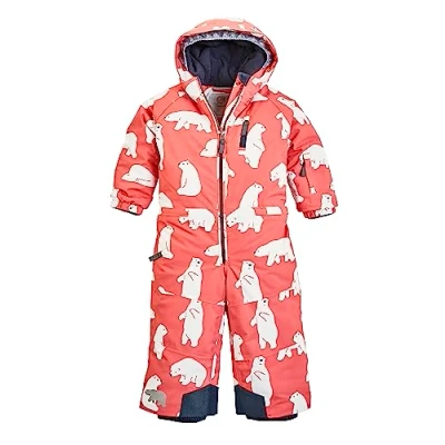 Immagine di firstinstinct by killtec FISW 33 MNS ONPC Sci/Tuta da neve con Cappuccio, Impermeabile, Mineral Red, 122 cm 128 Unisex Kids