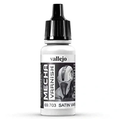 Immagine di Vallejo Mecha Color Colore Acrilico a Base d&#039;Acqua per Aerografo, 17 ml, Satinata (Mecha Satin Varnish)