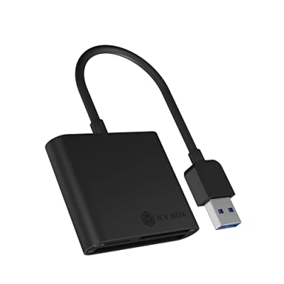Immagine di ICY BOX IB CR301 U3 External Multi Card Reader to USB 3.0 Host, CF, SD, microSD