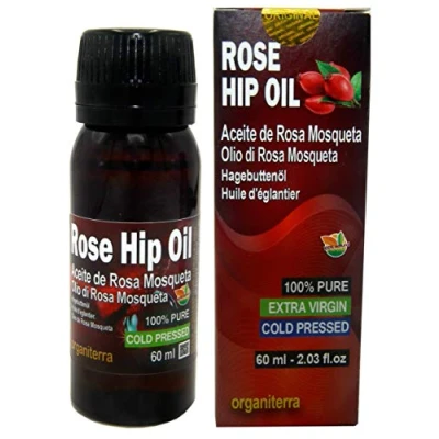Immagine di puro Olio di Rosa Mosqueta 60 ml extra vergine Imballaggi e Certificato in Europa, al 100%