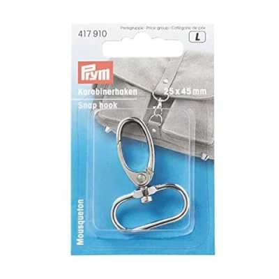 Immagine di Prym 417910 Moschettone, 25 mm, Colore: Argento Snap Hook, Silver, One Size