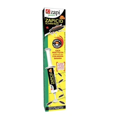 Immagine di Zapi Garden Zapicid Gel Gocce Scarafaggi Siringa Insetticida in Siringa, Esca Pronto Uso, Esterno ed Interno, 25g