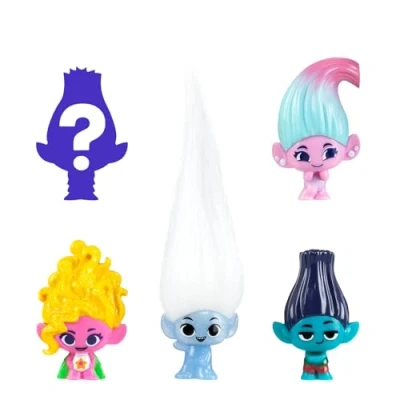Immagine di Trolls 3 DreamWorks Set di 5 statuette Mineez, 24304, multicolore