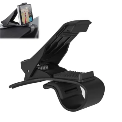 Immagine di LexTex Universal Car Phone Clip Holder,Dashboard Cell Holder,Clip on Holder,Car Holder Mount Deep Clamp,Gps Non slip Durable Mobile for 4 6.5 Inch Smartphones