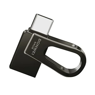 Immagine di chiavetta USB 64 gb, 3.0 Penna OTG Flash Drive Tipo C 2 in 1 Pendrive Rotante Memoria Stick Per Smartphones, Laptop, ecc