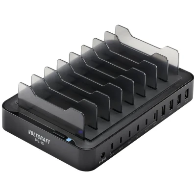 Immagine di VOLTCRAFT Stazione di ricarica da tavolo 120 W Corrente uscita max. 3 A USB A, C® Num. uscite: 10 x