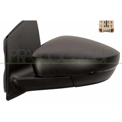 Immagine di Specchio retrovisore esterno Prasco VG0237114 Sx nero manuale regolabile dall&#039;interno VOLKSWAGEN: Polo V Hatchback