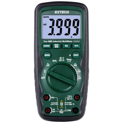 Immagine di Extech EX505A K Multimetro portatile digitale CAT IV 600 V Display (Counts): 6000