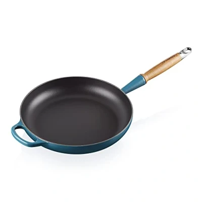 Immagine di Le Creuset Frying Pan Signature Deep Teal ø 28 cm / 2.6 Liter enamelled non stick coating