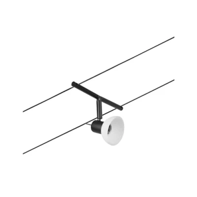 Immagine di Paulmann Wire Systems Lampada per sistema su cavo GU5.3 Nero (opaco), Cromo