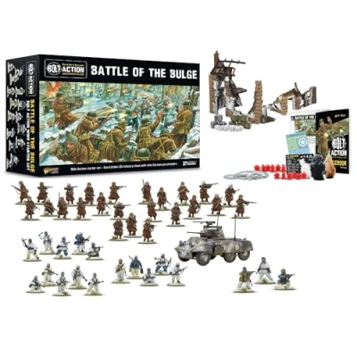 Immagine di Warlord Games Battle Of The Bulge Bolt Action Terza Edizione Starter Set un 28mm World War 2 Strategia Game per o più giocatori che utilizzano miniature