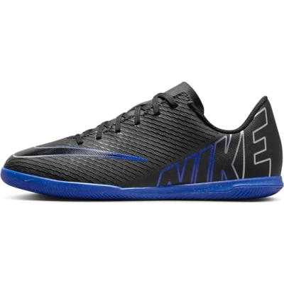 Immagine di Nike Performance JR. Mercurial Vapor 15 CLUB IC Unisex Scarpe da calcetto per bambini, Taglia: 34, Black/chrome/hyper royal Sintetico