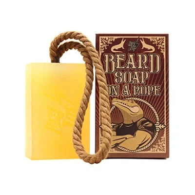 Immagine di HEY JOE! Beard Soap on Rope sapone per Barba in Pastiglia con Fragranza di Limone e Timino Barra 150 ml