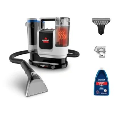 Immagine di BISSELL SpotClean ProHeat Advanced, Lavatappeti, Pulitore a vapore per tappeti e tappezzeria, Lava divani compatta, Motore 1125W, Pulizia tripla macchie ostinate, multisuperficie, Con cavo, 3924N