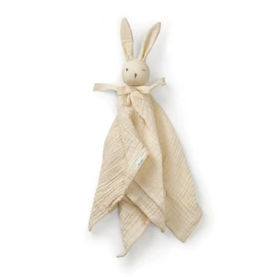 Immagine di Elodie Details Doudou Neonato Blinkie per Bambini Piccoli in 100% Cotone extra morbido Oeko Tex Oat White