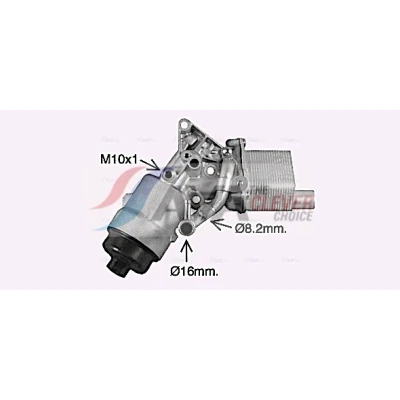 Immagine di AVA COOLING SYSTEMS OL3702H Radiatore Olio raffreddato ad acqua con scatola per filtro dell’olio, guarnizioni OPEL: Mokka / X