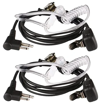 Immagine di Retevis Cuffie Walkie Talkie 2 Pin Auricolare con Acustico Trasparente Tubo Compatibile Motorola CP040 DP1400 GP68 GP88 GP300 CT150 Pro1150 HYT TC 500 600 Ricetrasmettitore (2 pz)