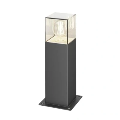 Immagine di lampada da esterni &#039;Keke&#039; dimmerabile (Moderno) colore Nero, in Alluminio (1 luce, E27) di Lucande lampioncino, paletto luminoso, viale, lampione
