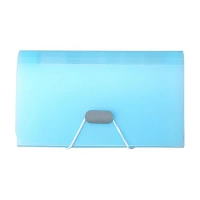 Immagine di Cartellina portadocumenti A6,1 pezzi, formato A6, con etichetta, 13 tasche, cartella portadocumenti, per fattura, ricevute, coupon (blu)