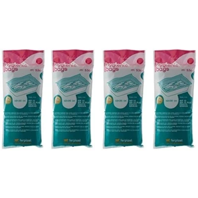 Immagine di Ferplast Sacchetti igienici toilette gatto gatti Nip 10 12 pezzi 43x30 lettiera