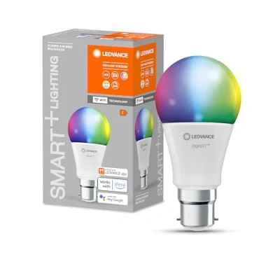 Immagine di LEDVANCE Lampada LED intelligente con tecnologia WiFi, B22d base ottica opaca ,Colori RGBW modificabili, colore della luce modificabile (2700K 6500K), 806 Lm ,1 Confezione