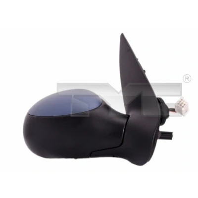 Immagine di specchio retrovisore esterno Tyc 326 0017 Dx con la prima mano convesso, termico, sensore temperatura, per regolazione elettrica