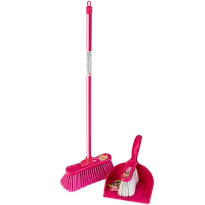 Immagine di Theo Klein 6351 Set di 3 Scope Classiche Barbie I Scopa per Bambini, scopetta e Paletta in Stile Dimensioni 62 cm x 17 Giocattoli Bambini dai Anni su