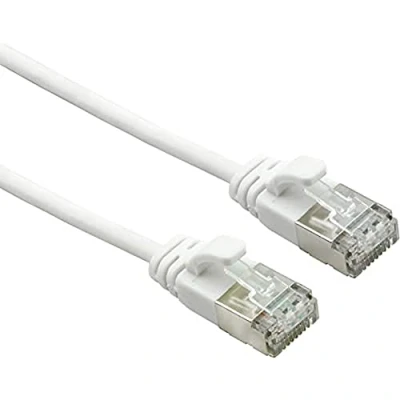 Immagine di Roline 21.15.1714 RJ45 cavo di rete, patch CAT 6A U/UTP 1.50 m Bianco non schermato, Privo alogeni, Ritardante fiamma 1 pz.