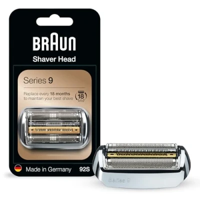 Immagine di Braun Series 9 Electric Shaver Replacement Head, 92S, Compatible with All 9290cc, 9291cc, 9370cc, 9293s, 9385cc, 9390cc, 9330s, 9296cc