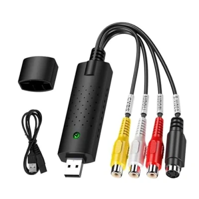 Immagine di Convertitore da VHS in DVD Digitale, Grabber Video Scheda di Acquisizione USB Hi8 VCR a DVD, Audio Capture Card per Windows 2000/11/10/8/7/XP/Vista