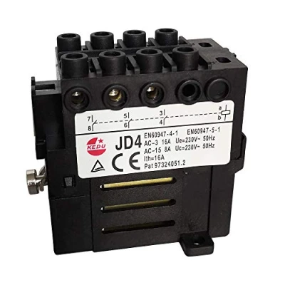 Immagine di Relè elettromeccanico KEDU JD4, 230 V, 400 8 poli, 10 pin, 3 NO 4NO (230 terminali)