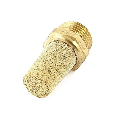 Immagine di BE TOOL Silenziatore pneumatico 1/8&quot; BSP filtro rumore in ottone filettatura maschio regolatore di velocità del flusso d&#039;aria per cilindri d&#039;aria, elettrovalvola, ecc (5 pezzi)