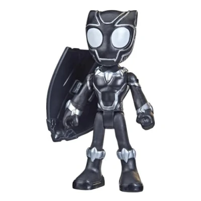 Immagine di Hasbro Marvel Spidey e I Suoi Fantastici Amici, Black Panther, Action Figure 1 Accessorio, per Bambini dai 3 Anni in su, Multi