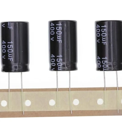 Immagine di 10 Pezzi 400V 150UF Condensatore elettrolitico in alluminio plug 18x30 18 * 30mm