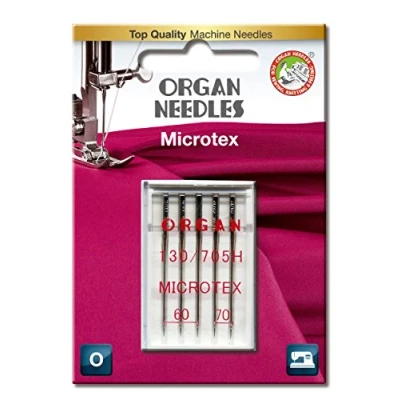 Immagine di Organ Needles #60 #70 Combo Microtex x 5 Aghi
